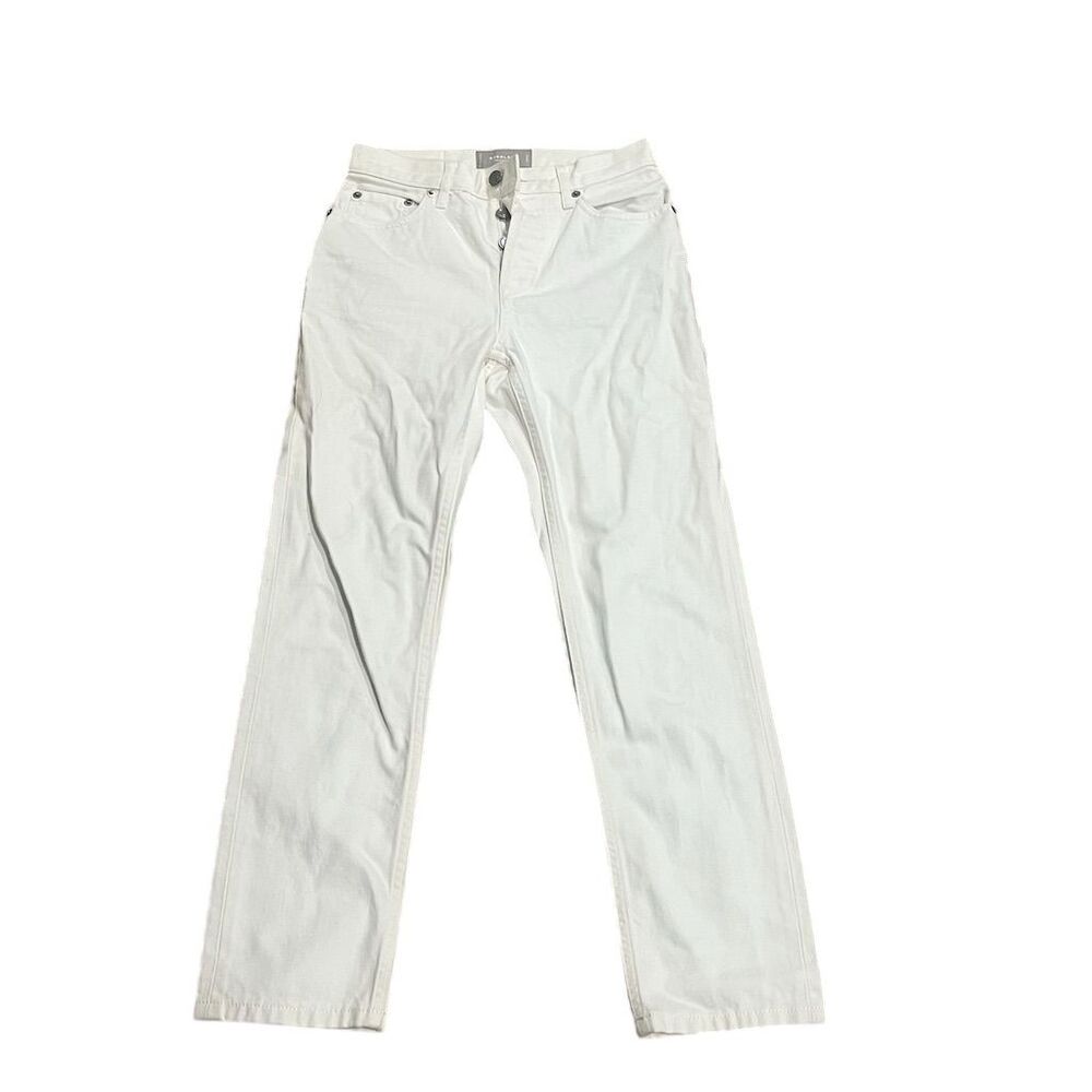 Everlane Women's Cropped Cheeky Jeans Size 23 White Denim - Picture 3 of 9